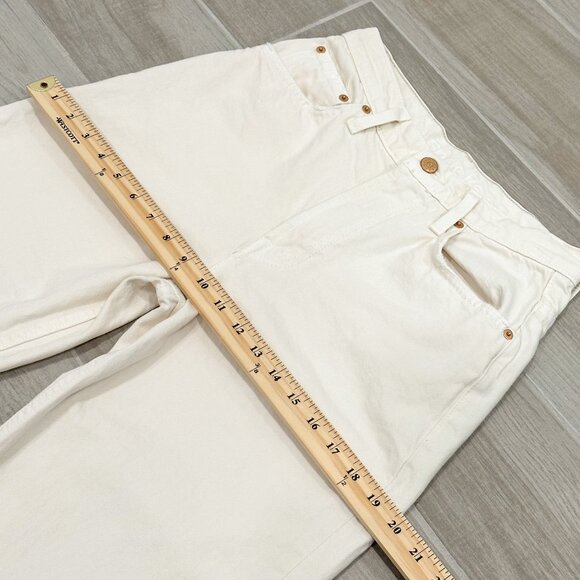 Mother SNACKS! High Waisted Double Stack Ankle Jeans in Natural Size 25 - Picture 11 of 14